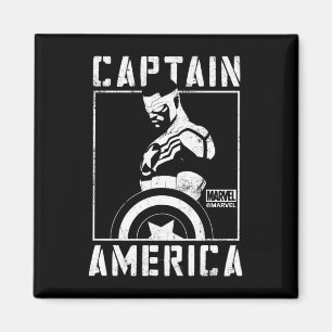 Aimant Avengers Captain America Sam Wilson Pochoir Art