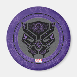 Aimant Avengers   Logo Paisley Black Panther