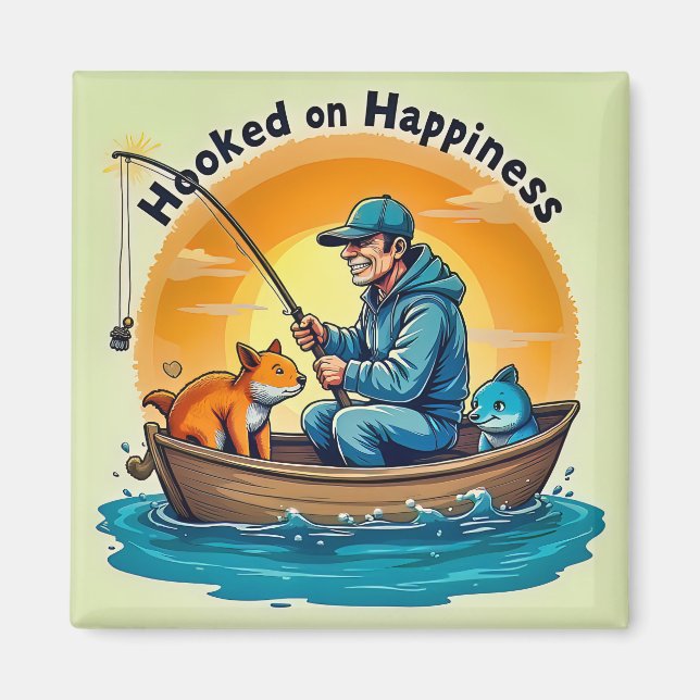 Aimant Aventures de pêche (Devant)