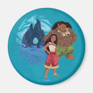 Aimant Aventures Moana & Maui en Océanie