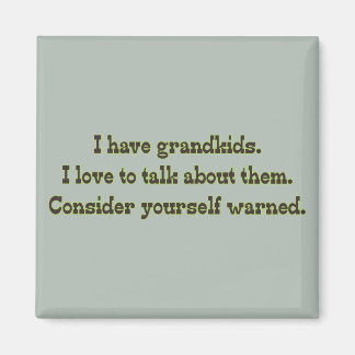 Aimant Avertissement des grands-parents