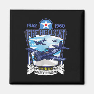 Aimant Avion de chasse F6f Hellcat de la Seconde Guerre m