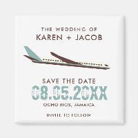 Avion de mariage de destination Enregistrer la dat