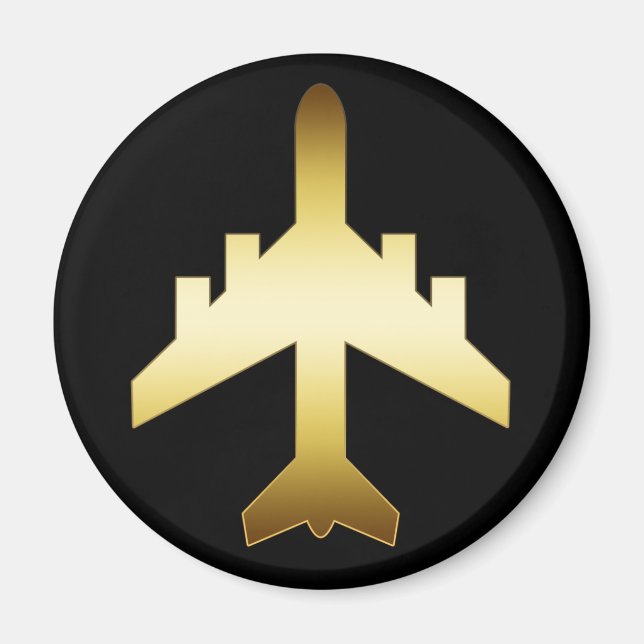 AIMANT AVION GOLD JET (Devant)