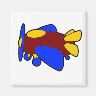 Aimant Avion mignon coloré Cartoon Plane pour enfants