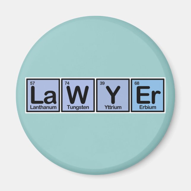 Aimant Avocat constitué d'éléments (Devant)