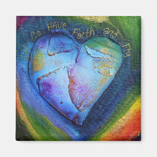 Aimant Avoir l'aimant de la foi bleu