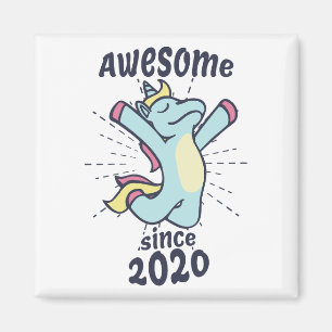 Aimant Awesome depuis 2020 - Anniversaire de enfant Unico