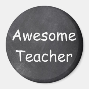 Aimant Awesome enseignant Chalkboard Design Idée cadeau