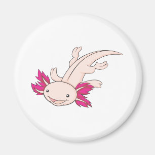 Aimant Axolotl mexicain heureux