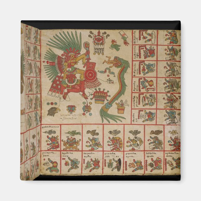 Aimant Aztec Codex Borbonicus (Devant)