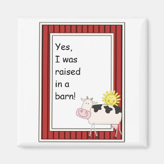 Aimant B & W Vache Laitière - Farmyard Barnyard Friend - 