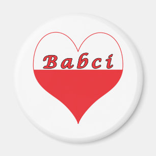 Aimant Babci Coeur polonais