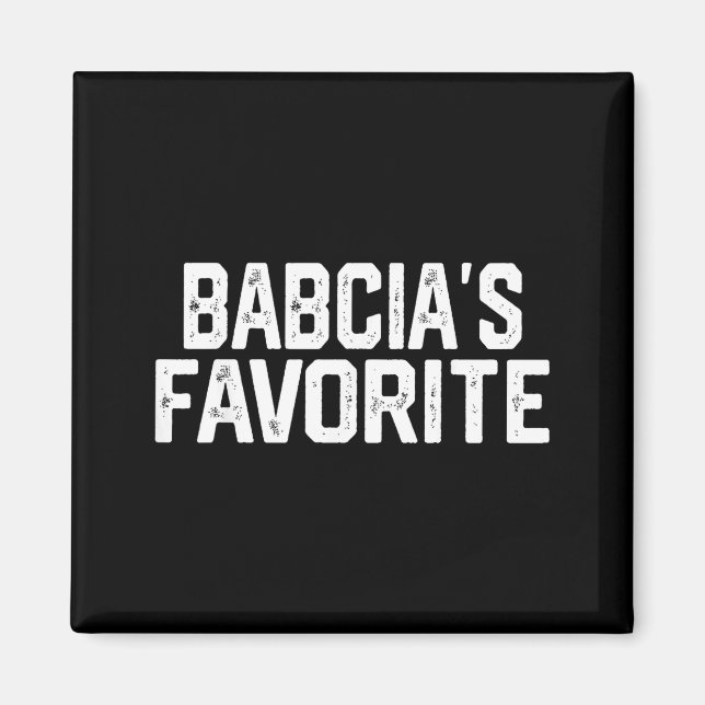 Aimant Babcia’s Favorite Funny Grandparent Granhild Vinta (Devant)