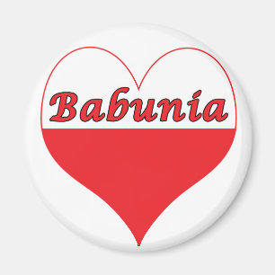 Aimant Babunia Coeur polonais