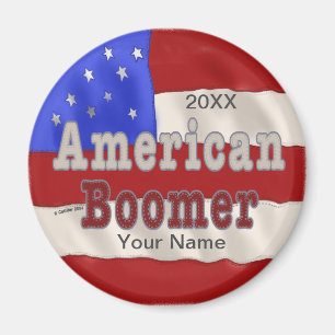 Aimant Baby Boomer custom name  