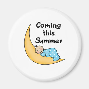 Aimant Baby Boy on Moon Summer