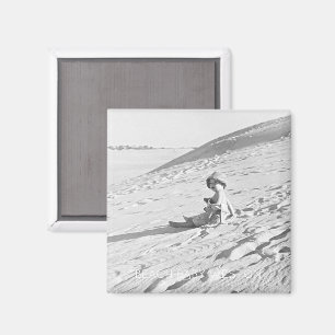 Aimant BABY NAME Beach PHOTO Timeless Keepsaké Kids
