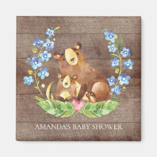 Aimant Baby shower d'ours mignon Favoriser l'aimant