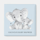 Aimant Baby shower éléphant Favoriser
