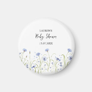 Aimant Baby Shower Fleur Sauvage