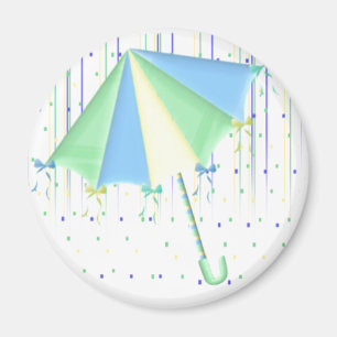 Aimant Baby shower parapluie