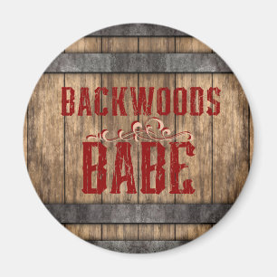 Aimant Backwoods Babe Whiskey Keg