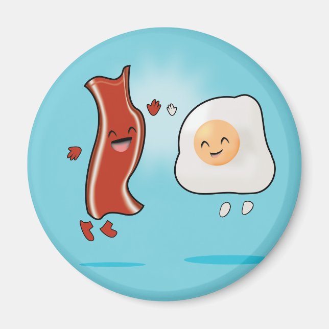 Aimant Bacon aime les oeufs (Devant)