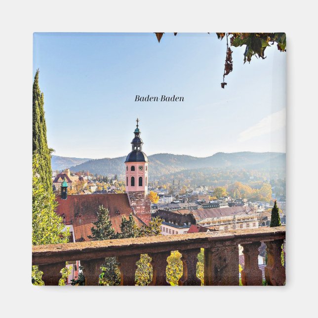 Aimant Baden-Baden, Allemagne, paysage pittoresque (Devant)