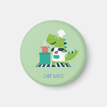 Badge de chef dinosaure