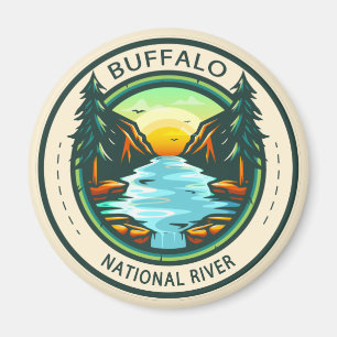 Aimant Badge de l'Arkansas de la rivière Buffalo National