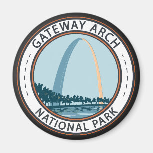 Aimant Badge du parc national Gateway Arch