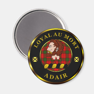 Aimant Badge et tartan du clan Adair