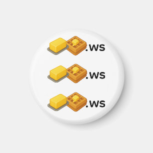 Aimant Badge Gaufre Beurre