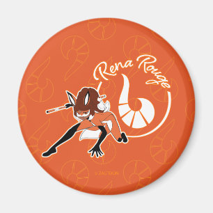 Aimant Badge Rena Rouge