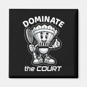 Aimant Badminton Forever Cartoon Shuttle Et Racket Graphe