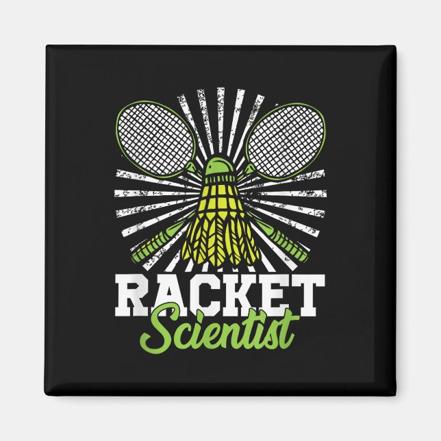 Aimant Badminton Gift Shuttle Racket Scientifique Badmint (Devant)