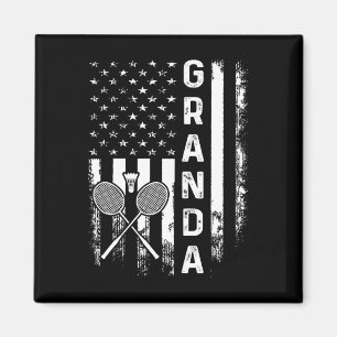 Aimant Badminton Granda American Flag Vintage Christmas X