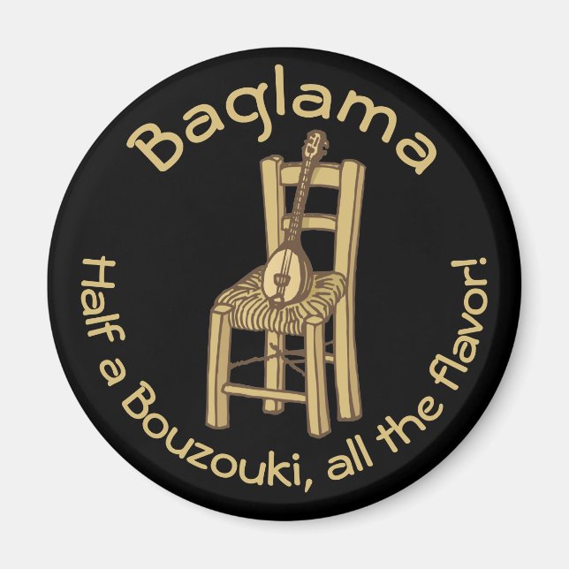 Aimant Baglama sur la chaise (Devant)
