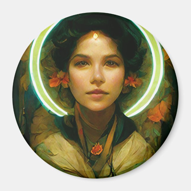 Aimant Bague De Lumière Imaginaire Sci-fi (Devant)