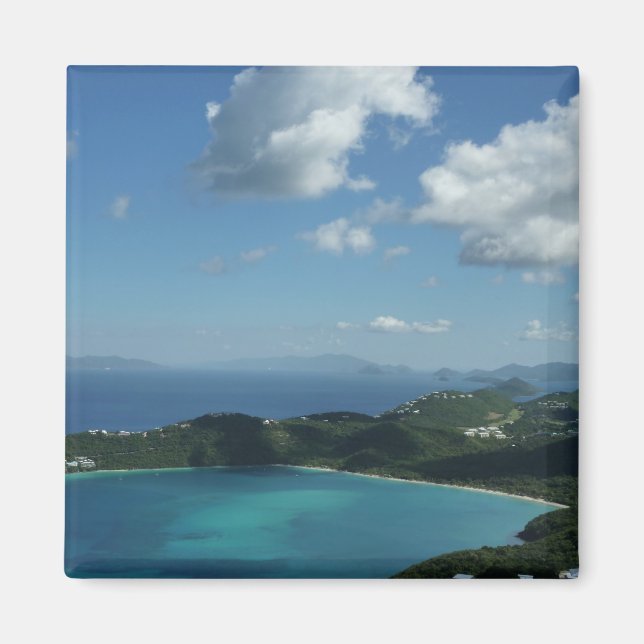 Aimant Baie de Magens, scene de l'île St Thomas Beautiful (Devant)