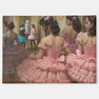 Aimant Bailarinas en una gran sala de estilo rocóco