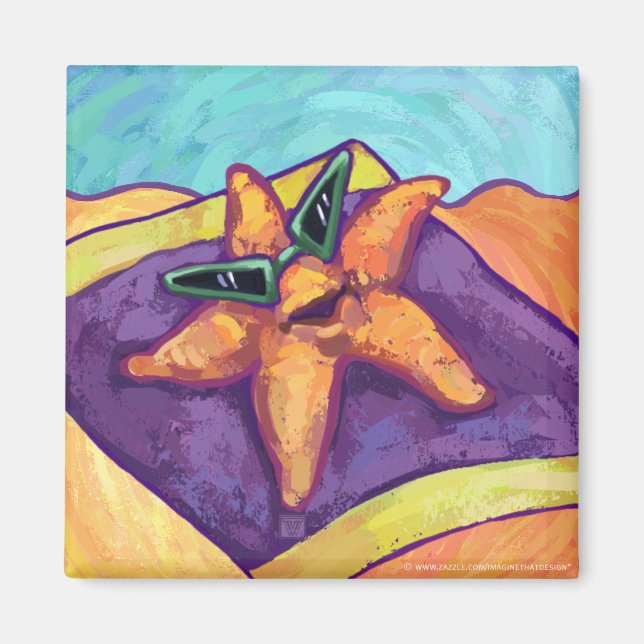 Aimant Bain de soleil Starfish (Devant)