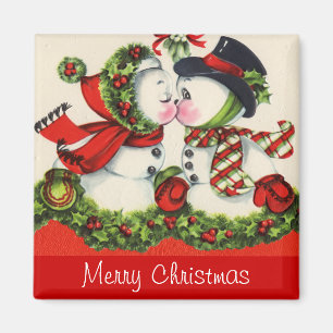 Aimant Baiser de Noël Vintage