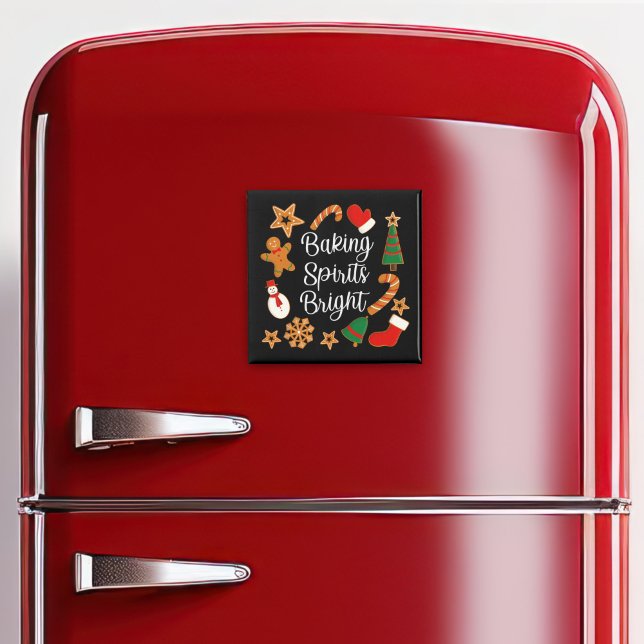 Aimant Baking Spirits Bright Gingerbread Noël Cookie (Créateur téléchargé)