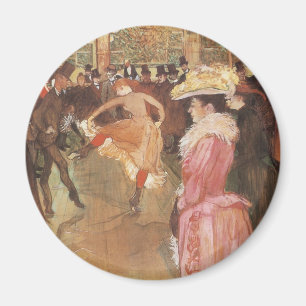 Aimant Bal à la discothèque par Toulouse Lautrec