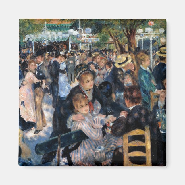 Aimant Bal au Moulin de la Galette, Auguste Renoir (Devant)