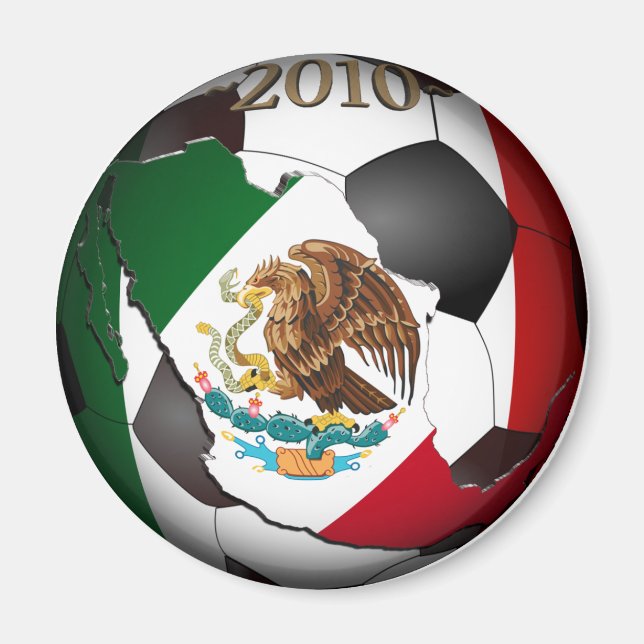Aimant Bal de football mexicain (Devant)