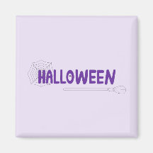 Balai de Halloween mystique et détail de toile dél