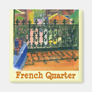 Aimant Balcon de quartier français, quartier français